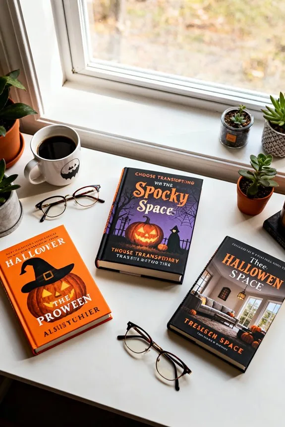 choosing halloween decor books