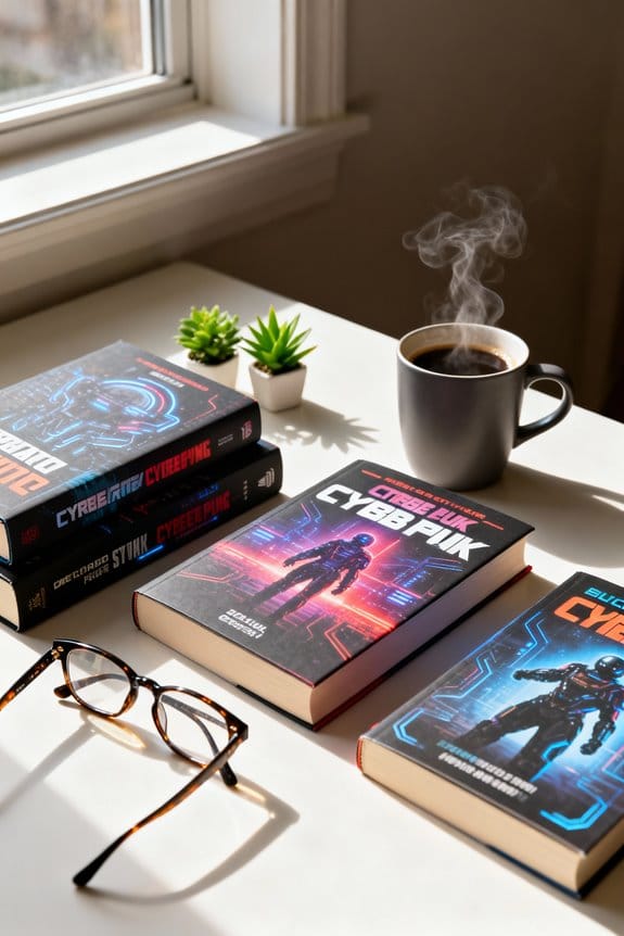 richly painted cyberpunk settings